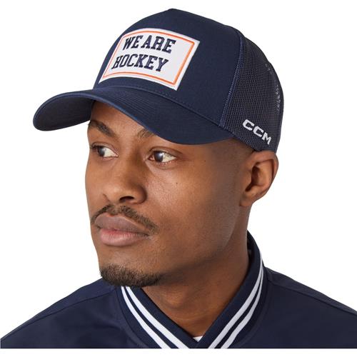 CCM Keps Stripe Trucker Sr Navy