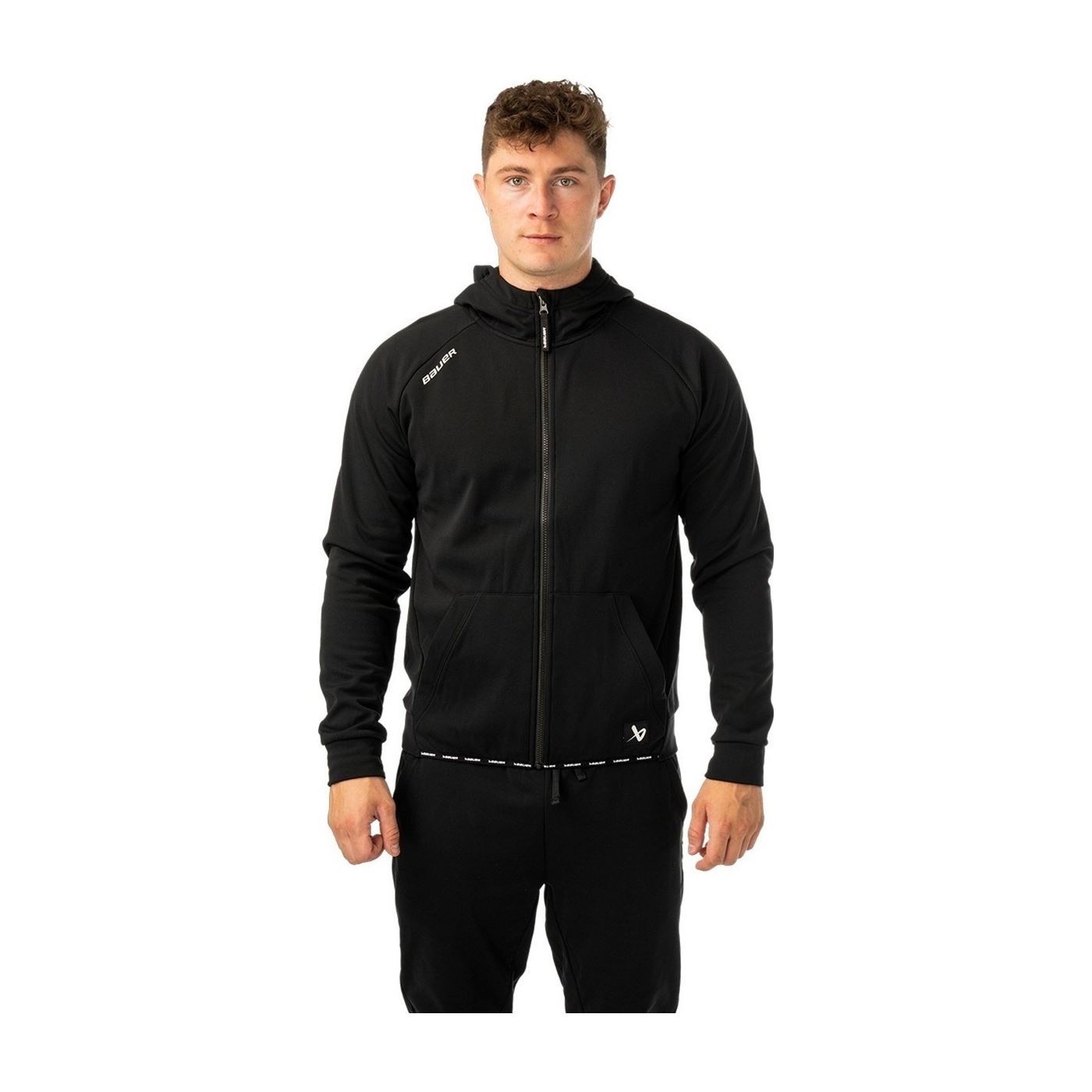 Bauer Hoodie Team Fleece Zip Sr Black