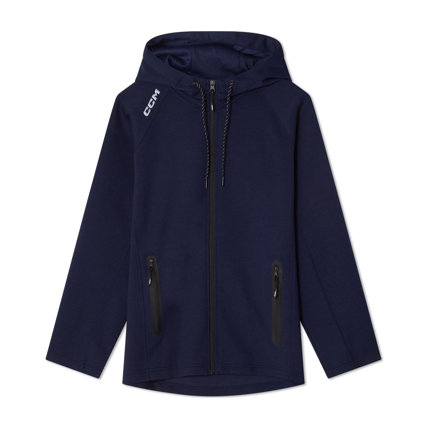 CCM Hoodie Full Zip Tech Fleece Sr Navy