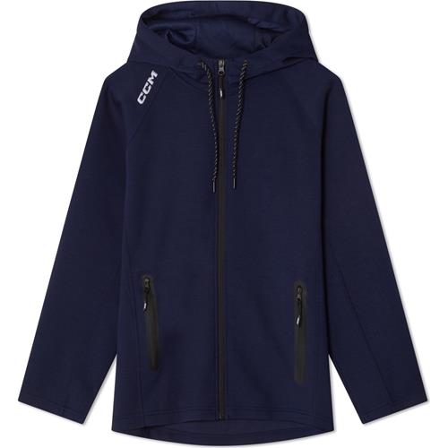 CCM Hoodie Full Zip Tech Fleece Sr Navy