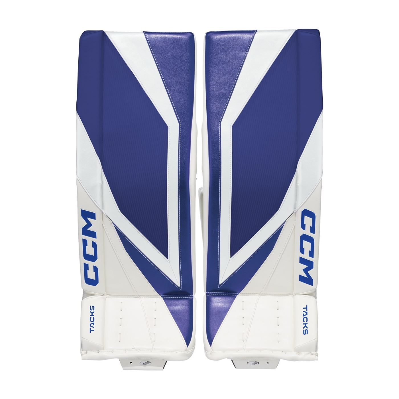 CCM Målvaktsbenskydd Tacks Int White/Navy