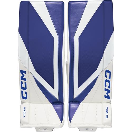 CCM Målvaktsbenskydd Tacks Int White/Navy