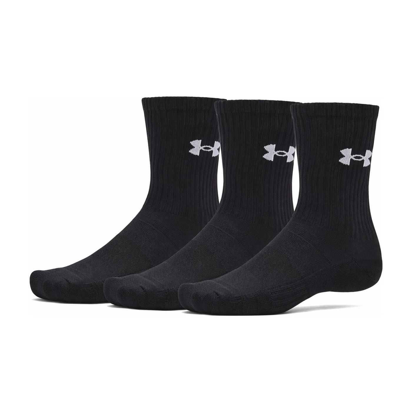 Under Armour Strumpor Performance Cotton 3-pack Black