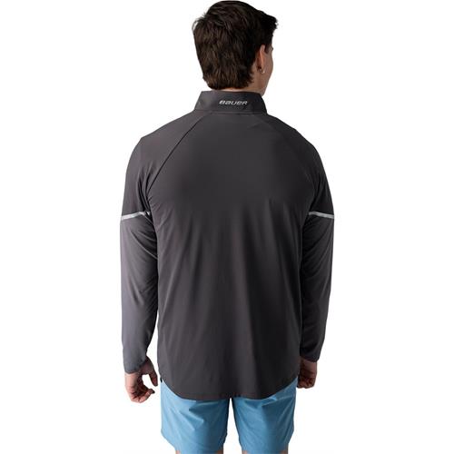 Bauer Sweater Golf Lightweight Knit 1/4 Zip Sr Grey