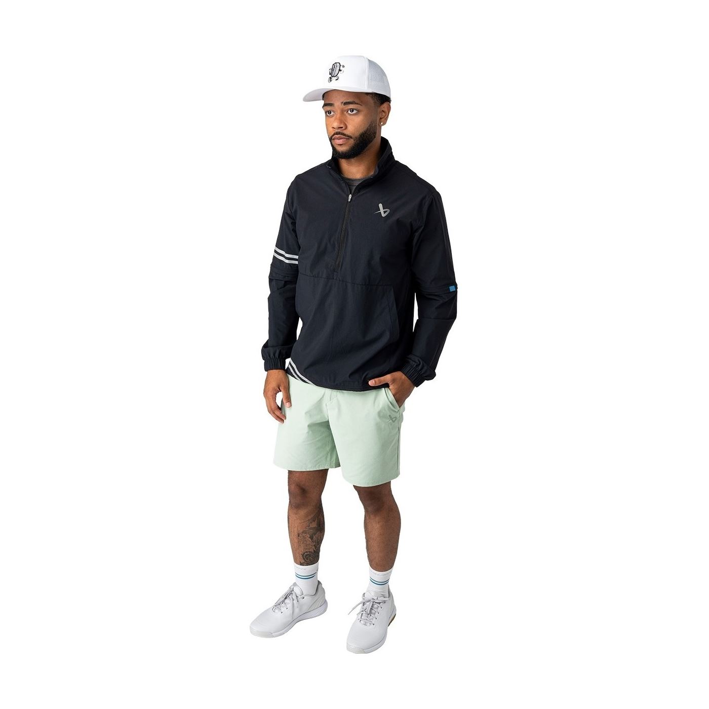 Bauer Sweater Golf Convertible 1/2 Zip Sr Black