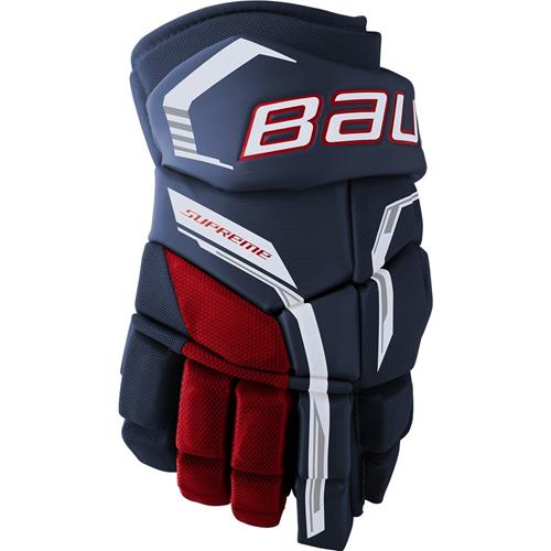 Bauer Hockeyhandskar Supreme F40 Jr Navy/Red