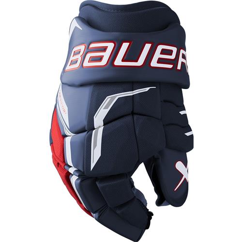 Bauer Hockeyhandskar Supreme F40 Jr Navy/Red