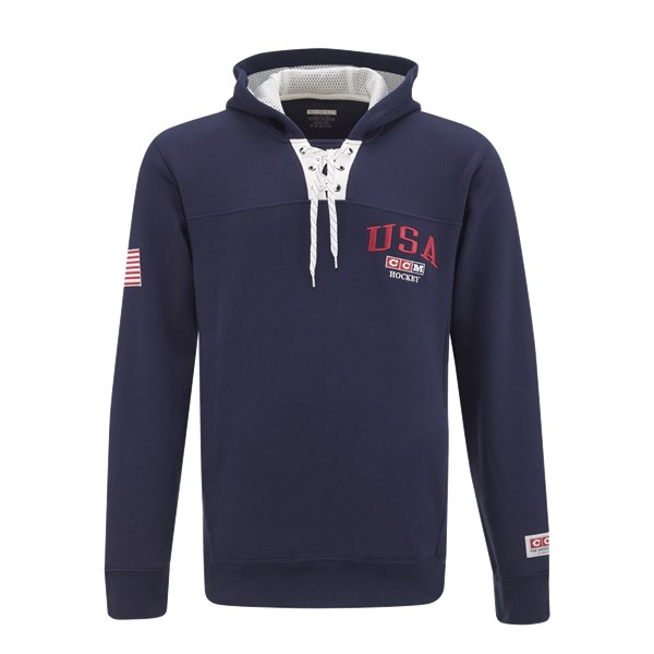 CCM Huppari Flag Hoodie Team USA Sr