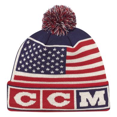 CCM Mössa Flag Pom Knit Team USA