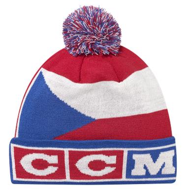 CCM Mütze Flagge Pom Knit Team Tschechien