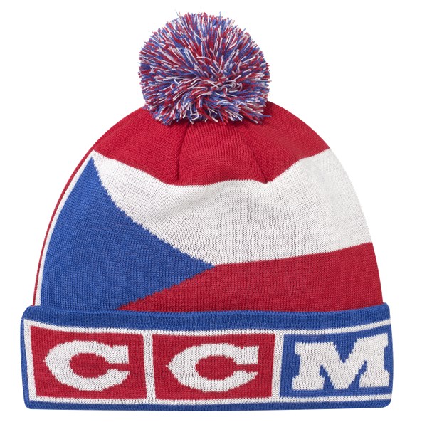 CCM Hat Flag Pom Knit Team Czech