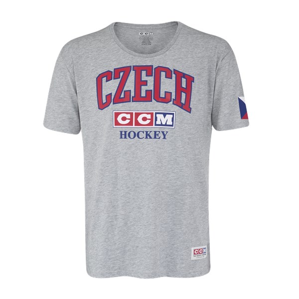 CCM T-paita Flag Tee Team Czech Sr