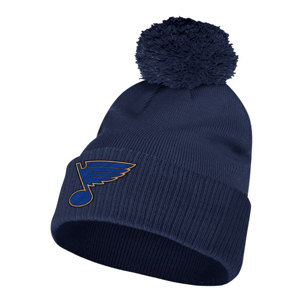 Adidas NHL Cuffed Pom Beanie BLUES