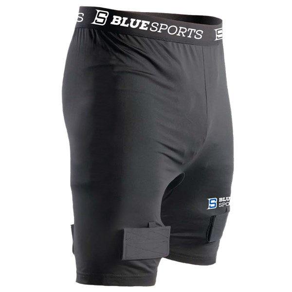 Blue Sports Junior Compression Jock Pants