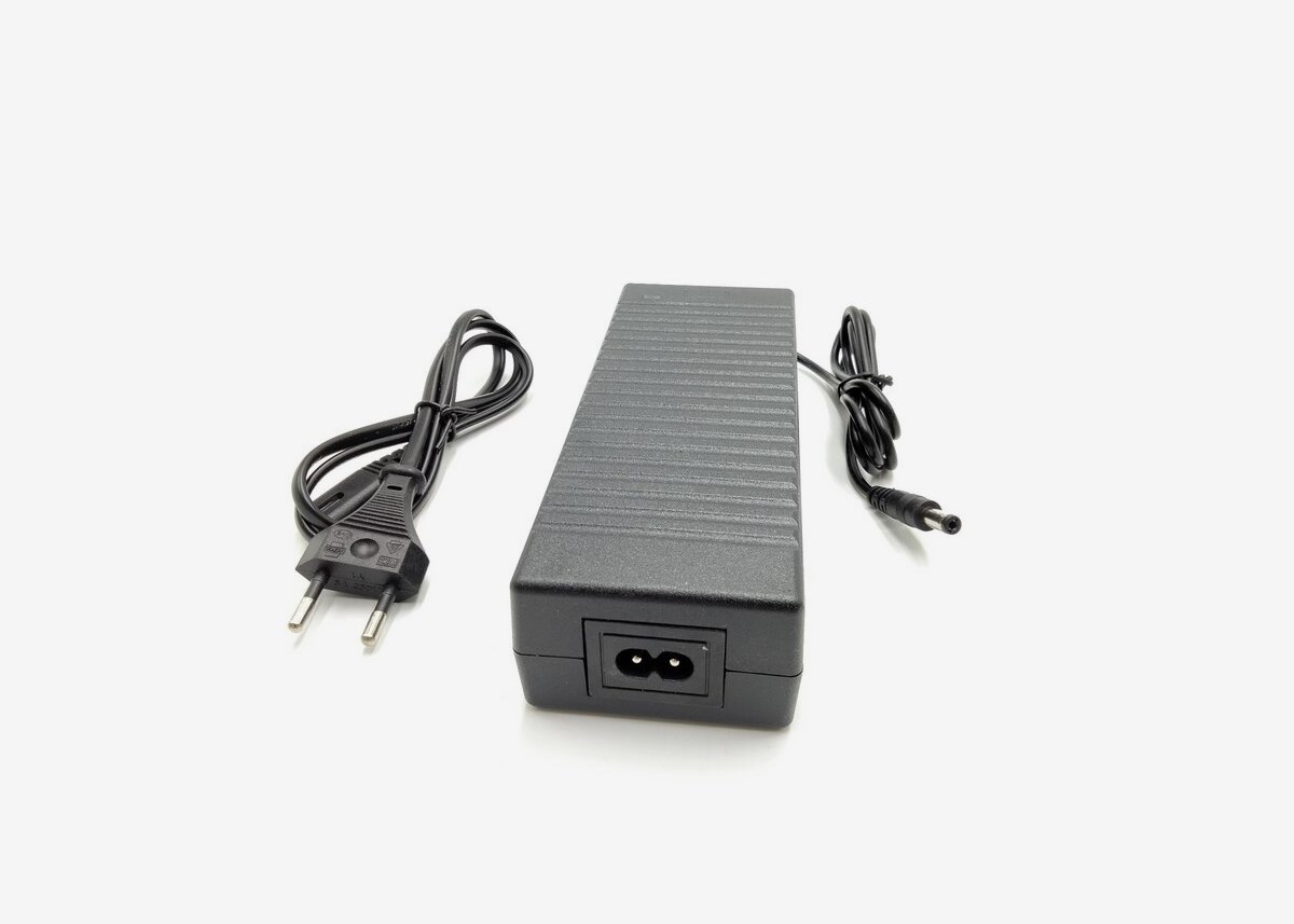 Laddare 36V 2A litium V2 - 5mm Alu-8 FLEX 5.5 2.1