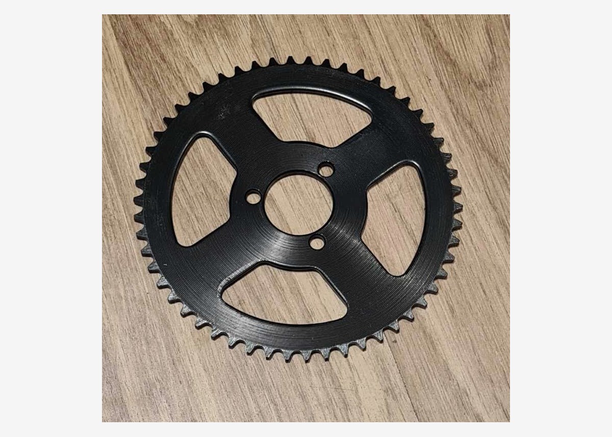 Bakdrev T8F 54T 29mm sentrum 3x33 - Svart