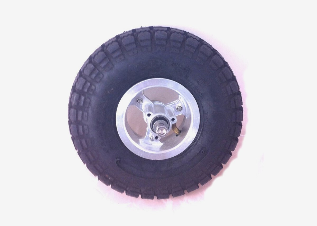 Framhjul med dekk og slange, 10x3,5-4 elscooter EcoDrive
