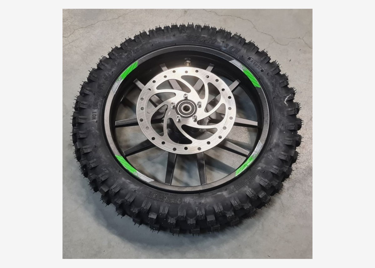 NITROX Trial - Framhjul inkl. däck 2.75-10 - Refurb