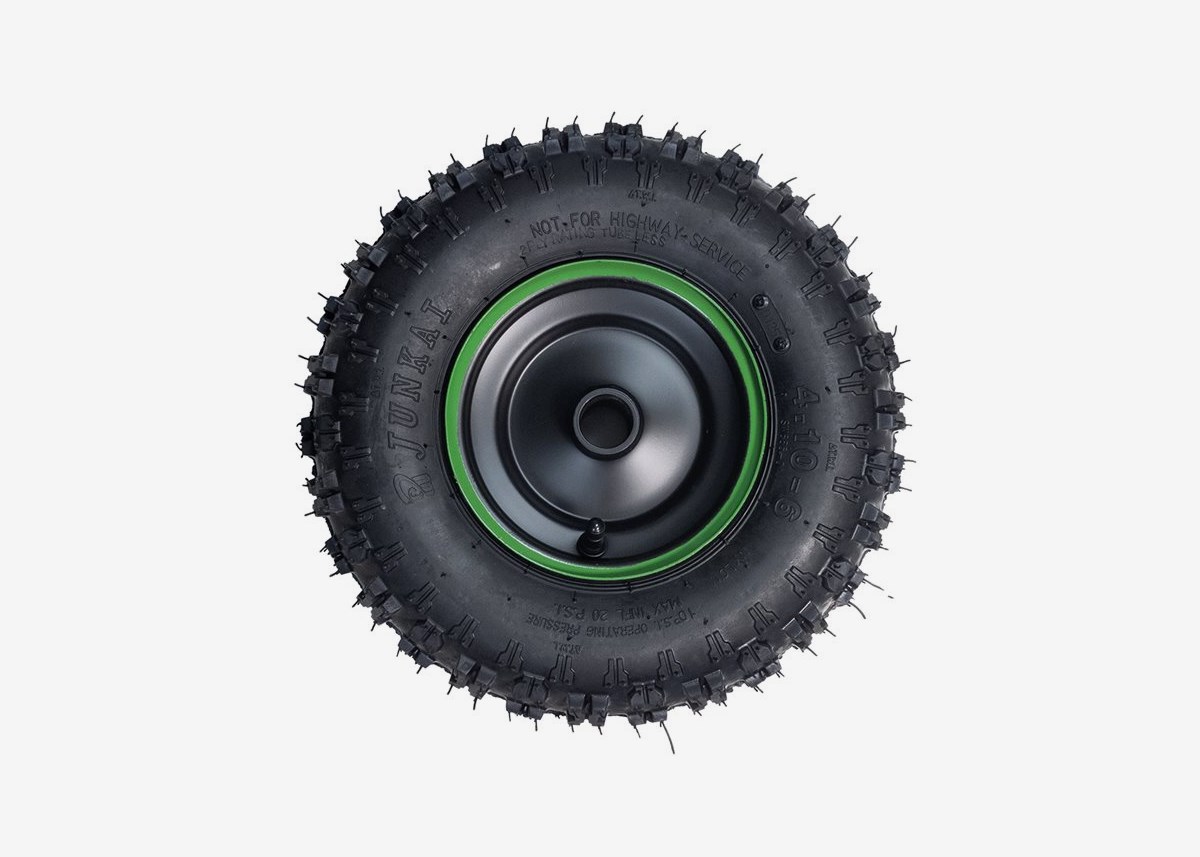 Framhjul till El-ATV Tubeless - Grön