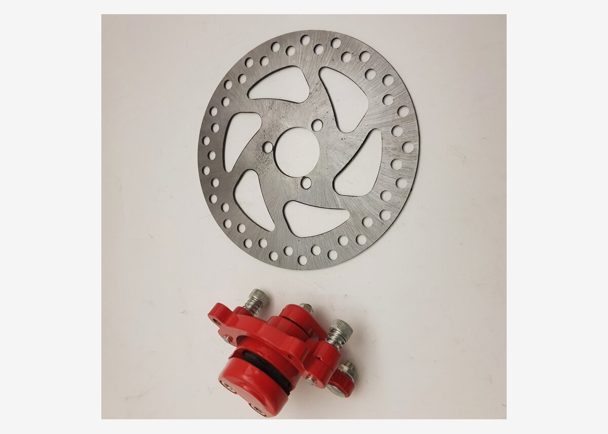 Bakre bremsecaliper inkl. bremseskive til el-ATV 350W OBS ikke V4