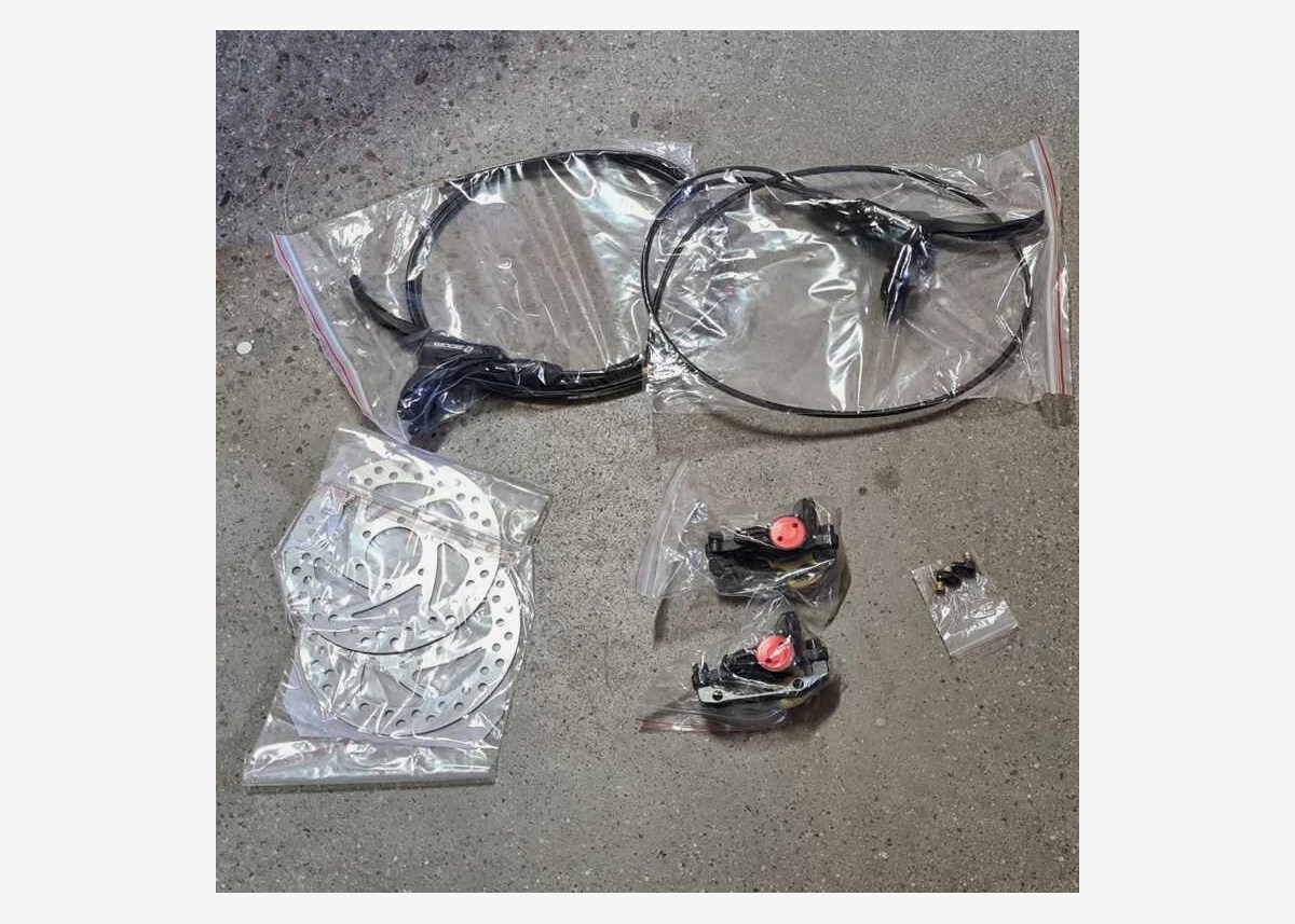 Komplett hydraulisk bremsesystem for Velocifero 1600W