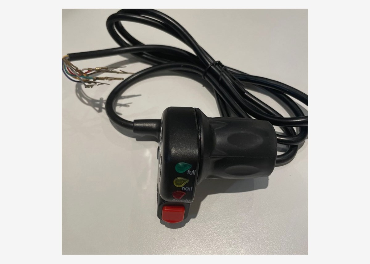 Gasreglage 48V Vridgas med batteriindikator Typ B