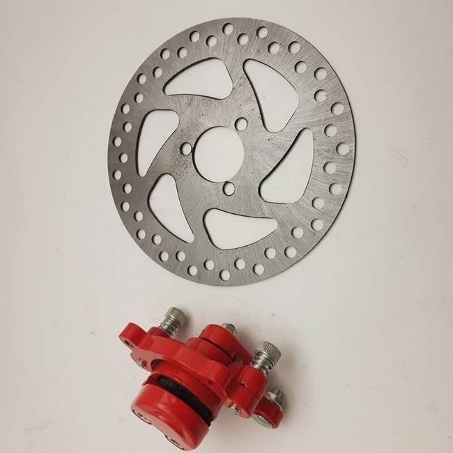 Bakre bremsecaliper inkl. bremseskive til el-ATV 350W OBS ikke V4