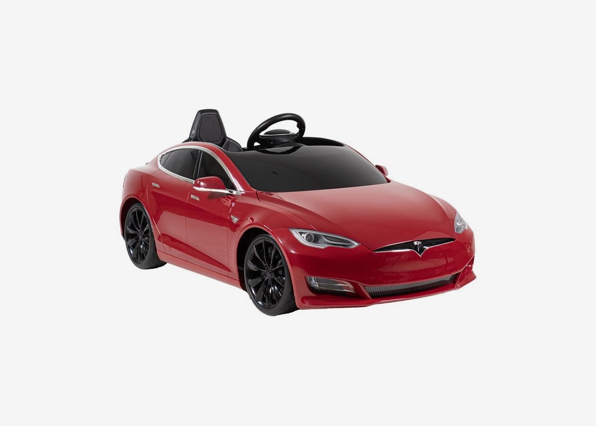 Nitrox Elbil Barn Tesla Model S - Röd