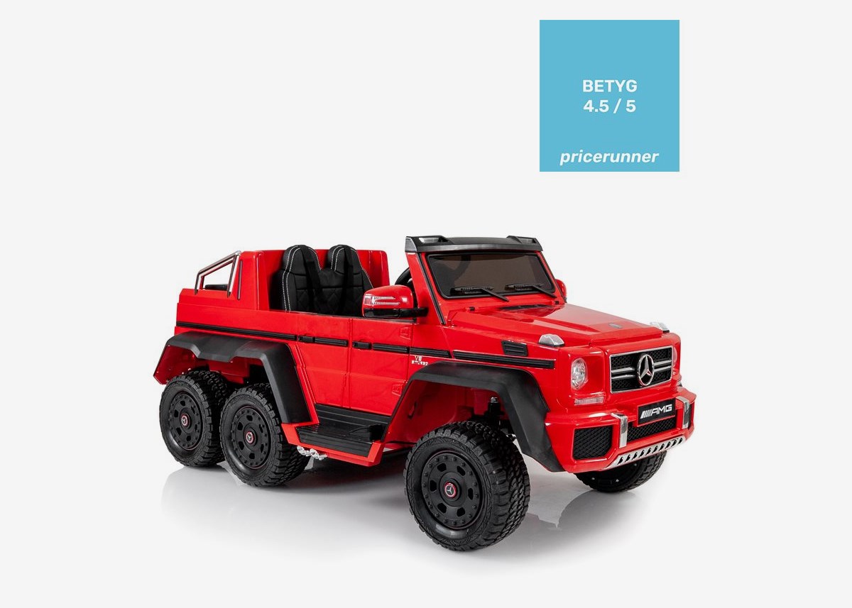 Nitrox Elbil Mercedes G63 6x6 12V - Röd 2023