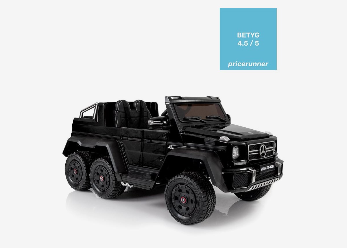 Nitrox Elbil Mercedes G63 6x6 12V - Svart 2023