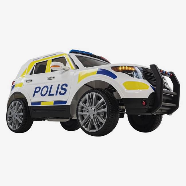 Nitrox Elbil för barn Polisbil - Vit