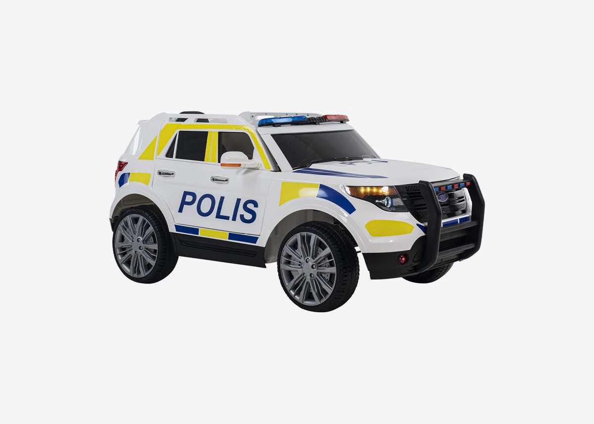 Nitrox Elbil för barn Polisbil - Vit