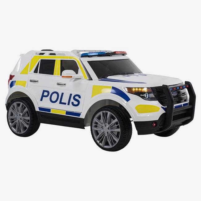 Nitrox Elbil för barn Polisbil - Vit