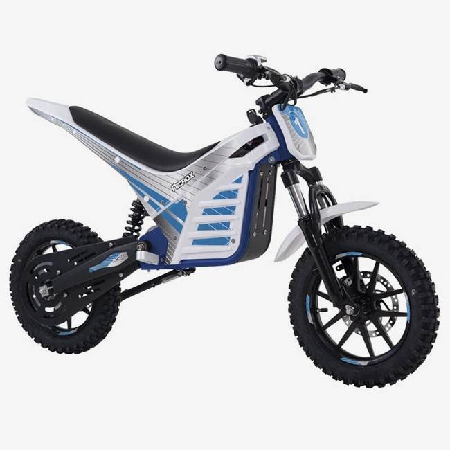 Nitrox Elektrisk Dirtbike Nitrox Trial 1000W med sits - Vit/blå
