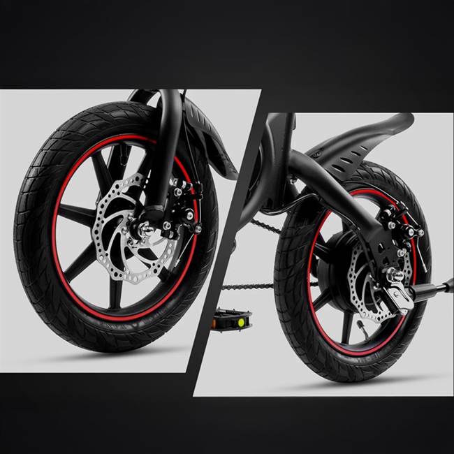 Nitrox Elscooter/Elcykel DYU D3F 10Ah - Svart