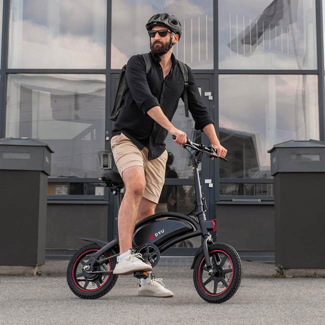 Nitrox Elscooter/Elcykel DYU D3F 10Ah - Svart