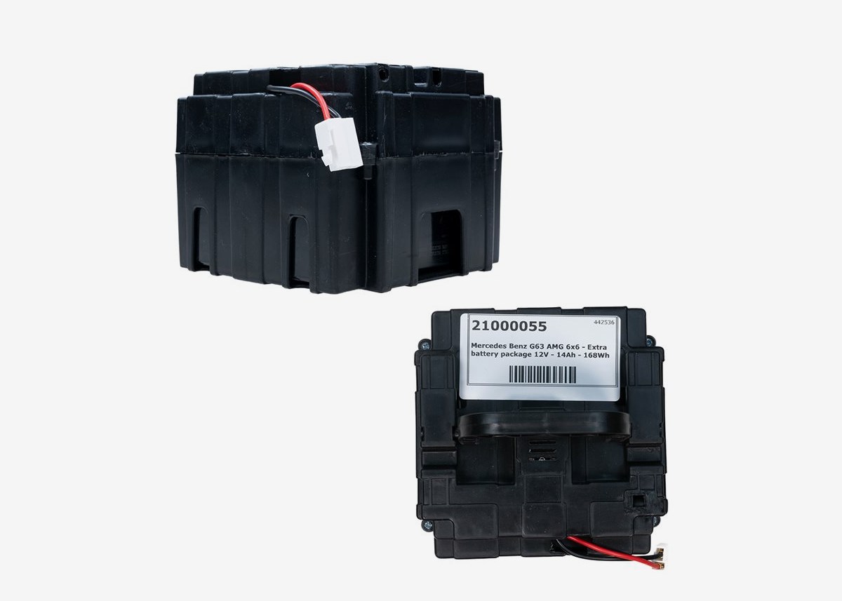 Mercedes Benz G63 AMG 6x6 - Lisäakkupaketti 12V - 14Ah - 168Wh - 168Wh