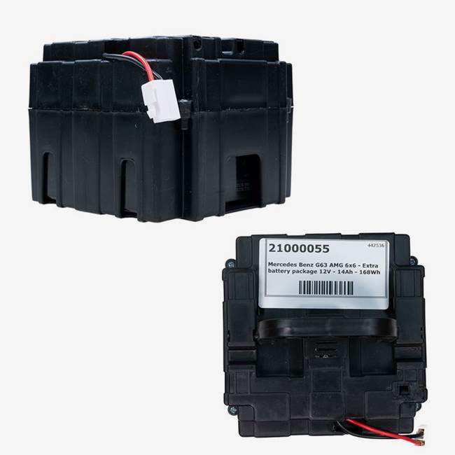 Mercedes Benz G63 AMG 6x6 - Lisäakkupaketti 12V - 14Ah - 168Wh - 168Wh