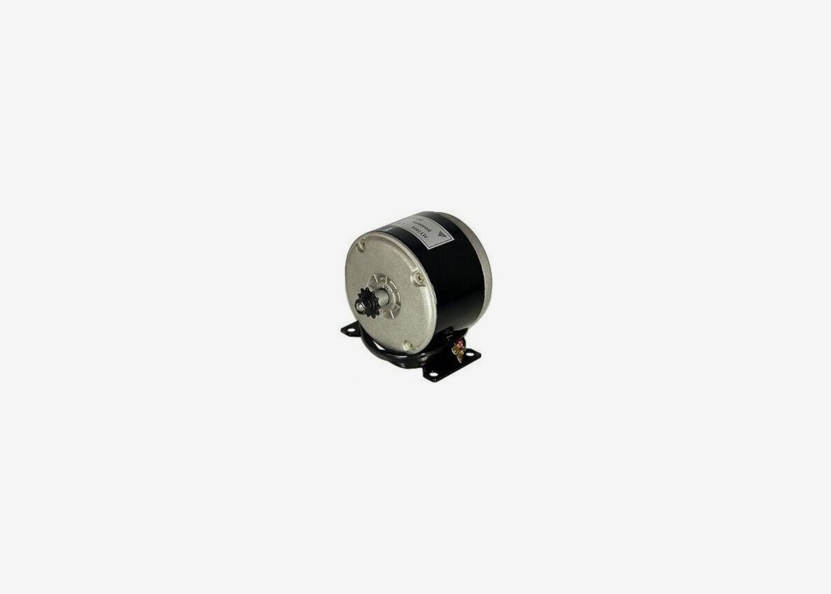Elmotor 350W 24V med monteringsplade