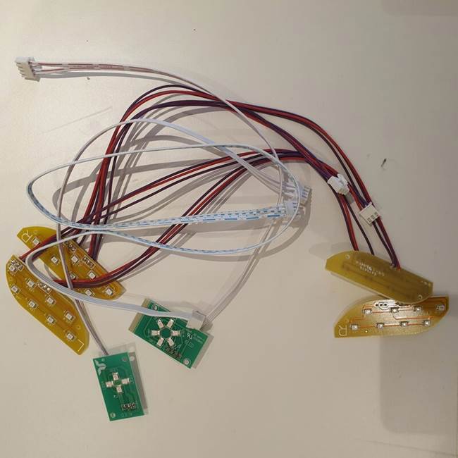 LED-belysning inkl. indikator till Hoverboard Nitrox Flash 6,5 tum