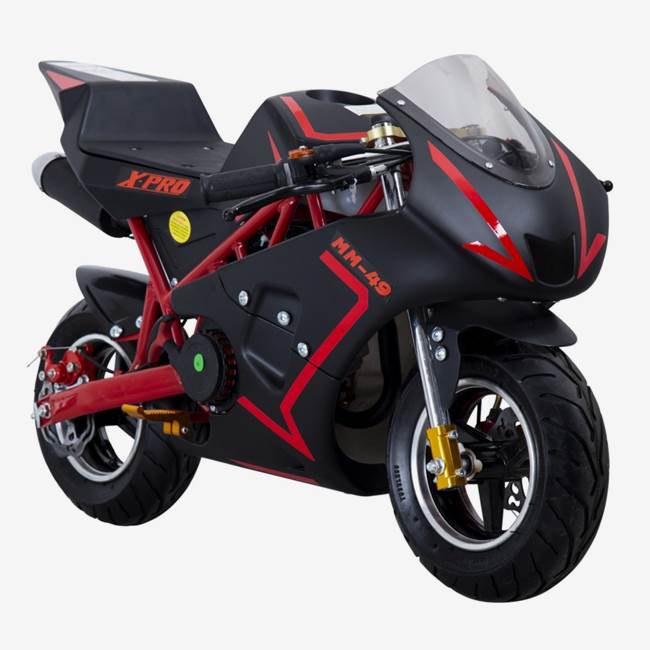 X-Pro Minimoto X-Pro MM49 - 3,4 hk, Skivbromsar, Maxhastighet 45 km/h, Maxvikt 110 kg, För Barn och Vuxna