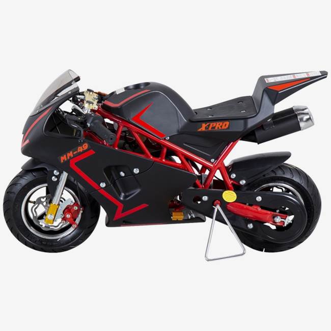 X-Pro Minimoto X-Pro MM49 - 3,4 hk, Skivbromsar, Maxhastighet 45 km/h, Maxvikt 110 kg, För Barn och Vuxna