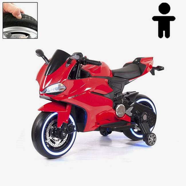 Nitrox Lapsen sähkömoottoripyörä Sport R600 12V - Punainen