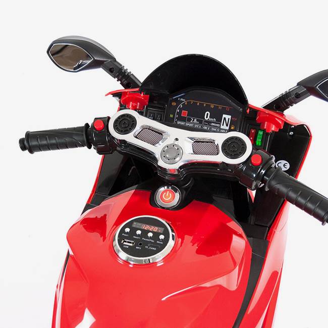 Nitrox Lapsen sähkömoottoripyörä Sport R600 12V - Punainen