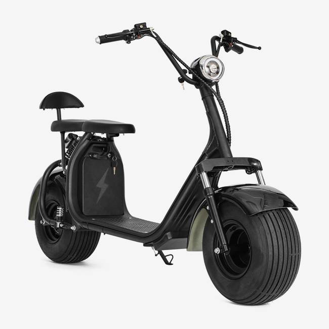 X-Pro Elektrisk scooter fatbike X-Pro Fatboy 2-sæders V.2, 1500W - 40 km/t Sort