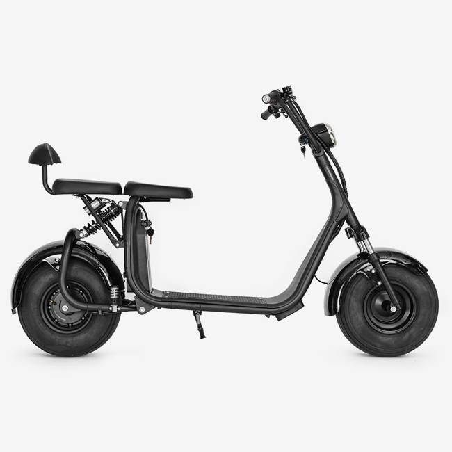 X-Pro Elscooter fatbike X-Pro Fatboy 2-sits V.2, 1500W - 40 km/h Svart