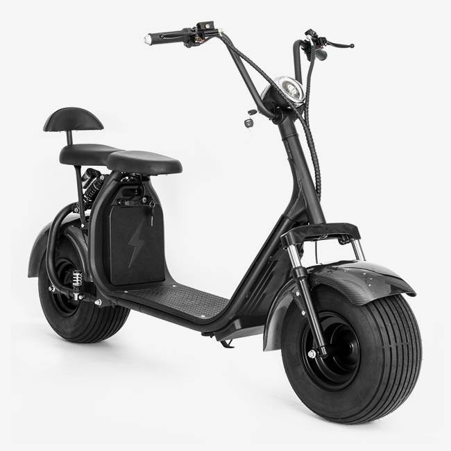 X-Pro Elscooter fatbike X-Pro Fatboy 2-sits V.2, 1500W - 40 km/h Carbon