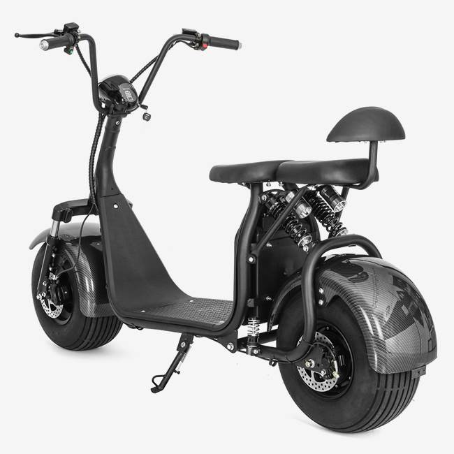 X-Pro Elscooter fatbike X-Pro Fatboy 2-sits V.2, 1500W - 40 km/h Carbon