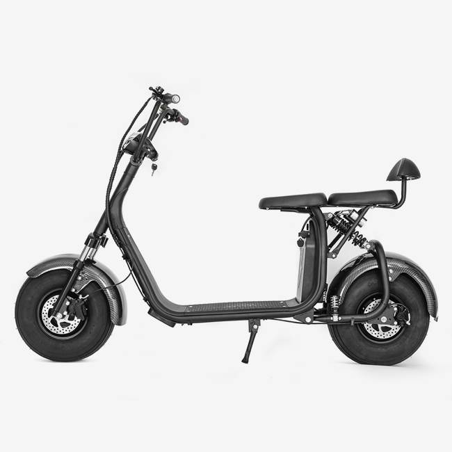X-Pro Elscooter fatbike X-Pro Fatboy 2-sits V.2, 1500W - 40 km/h Carbon