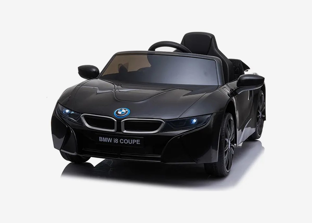 X-Pro Børneelbil BMW i8 i8 12V – fjernbetjening, 3-5 km/t, maksimal vægt 30 kg – sort
